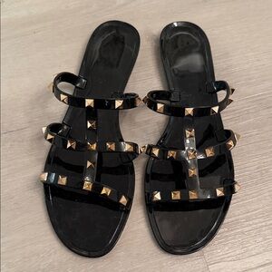 Amazon Black Studded Sandals size 9